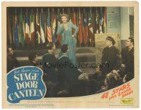 9d824 STAGE DOOR CANTEEN LC '43 Gracie Fields entertains the troops, patriotic all-star musical!