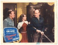 9d837 STRAWBERRY ROAN LC #6 '47 Gene Autry & pretty Gloria Henry watch Jack Holt load rifle!