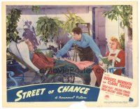 9d838 STREET OF CHANCE LC '42 Cornell Woolrich film noir, Burgess Meredith & Claire Trevor!