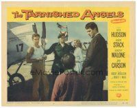 9d851 TARNISHED ANGELS LC #3 '58 Rock Hudson, Robert Stack, Dorothy Malone & Jack Carson by plane!