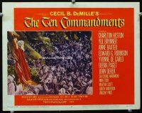 9d860 TEN COMMANDMENTS LC #8 R60 crowd watches Charlton Heston about to smash the tablets!