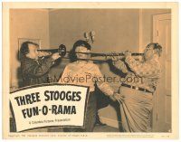 9d882 THREE STOOGES FUN-O-RAMA LC #4 '59 wacky image of Moe Howard, Larry Fine & Joe Besser!