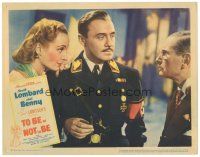 9d895 TO BE OR NOT TO BE LC '42 Carole Lombard & Jack Benny w/ Charles Halton, by Ernst Lubitsch!