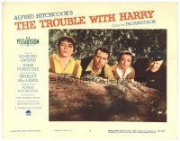 9d917 TROUBLE WITH HARRY LC #5 '55 Edmund Gwenn, John Forsythe, Shirley MacLaine, Mildred Natwick!