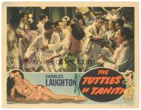 9d920 TUTTLES OF TAHITI LC '42 men & women drinking & dancing in tropical island nightclub!