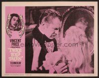 9d922 TWICE TOLD TALES LC #5 '63 close up of Vincent Price with pretty blonde!