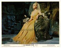 9d935 VENGEANCE OF SHE LC #3 '68 Hammer fantasy, best c/u of sexy Olinka Berova on her throne!