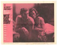 9d959 WEST SIDE STORY LC #2 R62 close up of barechested Richard Beymer & Natalie Wood in nightie!