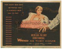 9d157 WICKED AS THEY COME TC '56 directed by Ken Hughes, sexy bad girl Arlene Dahl!