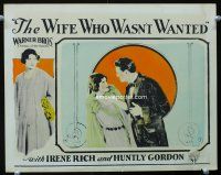 9d966 WIFE WHO WASN'T WANTED LC '25 Huntley Gordon threatens scared Irene Rich!