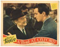 9d982 YANK AT OXFORD LC '38 Robert Taylor telling father Lionel Barrymore he won't let him down!