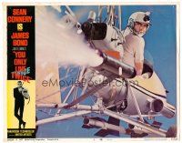 9d990 YOU ONLY LIVE TWICE LC #3 '67 close of Sean Connery as James Bond in gyrocopter!