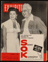 9e068 EXHIBITOR exhibitor magazine September 17, 1952 Burt Lancaster, Ivanhoe, RKO re-issues!