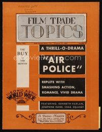 9e054 FILM TRADE TOPICS exhibitor magazine March 17, 1931 great 2-page ad for Adventures in Africa!