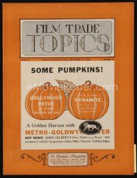9e053 FILM TRADE TOPICS exhibitor magazine October 5, 1929 Fox has 34 silent pictures in release!
