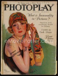 9e090 PHOTOPLAY magazine August 1926 cool artwork of sexy Doris Kenyon by Carl Van Buskirk!