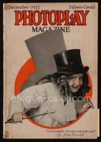 9e075 PHOTOPLAY magazine December 1913 article about kiddies working in the moving pictures!