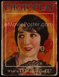 9e084 PHOTOPLAY magazine February 1926 wonderful artwork fo Bebe Daniels by Livingston Geer!