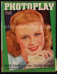 9e099 PHOTOPLAY magazine February 1936 portrait of pretty Ginger Rogers by James Doolittle!