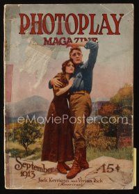 9e073 PHOTOPLAY magazine September 1913 great portrait of Jack Kerrigan & Vivian Rich!