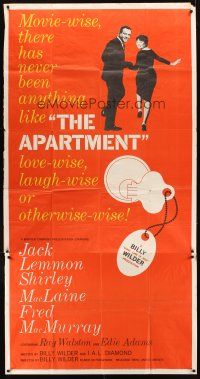 9f509 APARTMENT 3sh '60 Billy Wilder, Jack Lemmon, Shirley MacLaine!
