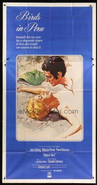 9f532 BIRDS IN PERU 3sh '68 art of sexy Jean Seberg, she would use anyone to find love!