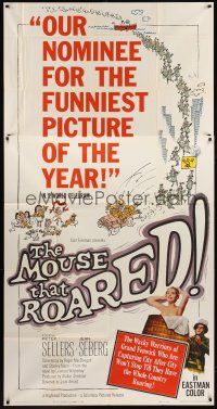 9f690 MOUSE THAT ROARED 3sh '59 Sellers & Seberg take over the country w/an invasion of laughs!