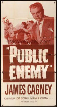 9f726 PUBLIC ENEMY 3sh R54 William Wellman directed classic, James Cagney & Jean Harlow!
