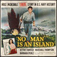 9f025 NO MAN IS AN ISLAND 6sh '62 U.S. Navy sailor Jeffrey Hunter fought in Guam by himself!