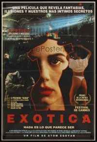 9f154 EXOTICA Argentinean '95 Atom Egoyan directed, Canadian nightclub sex, sexy stripper!