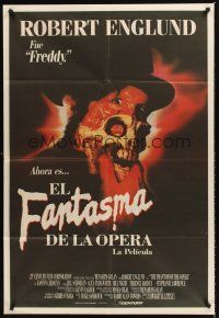 9f204 PHANTOM OF THE OPERA Argentinean '89 Robert Englund was Freddy and now he's the phantom!