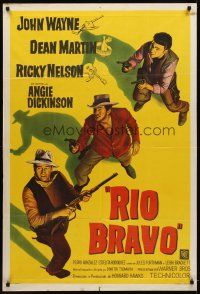 9f212 RIO BRAVO Argentinean '59 John Wayne, Ricky Nelson, Dean Martin, Walter Brennan, Howard Hawks