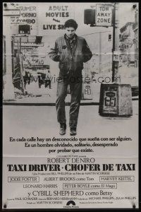 9f235 TAXI DRIVER Argentinean '76 classic c/u of Robert De Niro walking, Martin Scorsese!