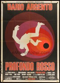 9f302 DEEP RED Italian 1p '75 Dario Argento's Profondo Rosso, cool completely different artwork!