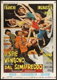 9f309 DR. GOLDFOOT & THE GIRL BOMBS Italian 1p '66 Mario Bava, Vincent Price & different sexy art!