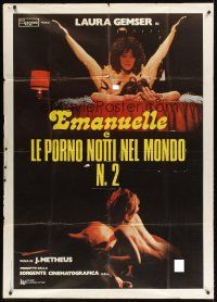 9f313 EMANUELLE & THE EROTIC NIGHTS Italian 1p '78 different images of sexy naked Laura Gemser!