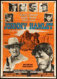 9f360 JOHNNY HAMLET Italian 1p '72 Gilbert Roland in William Shakespeare spaghetti western!