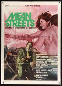 9f393 MEAN STREETS Italian 1p '75 Robert De Niro, Scorsese, completely different art by Ciriello!
