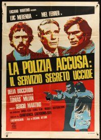 9f450 SILENT ACTION Italian 1p '75 Luc Merenda, Mel Ferrer, Tomas Milan, directed by Sergio Martino