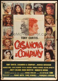 9f451 SOME LIKE IT COOL Italian 1p '77 Tony Curtis and his many lovers, Casanova & Company!