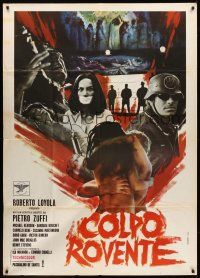 9f459 SYNDICATE: A DEATH IN THE FAMILY Italian 1p '70 Piero Zuffi's Colpo Rovente, wild montage!
