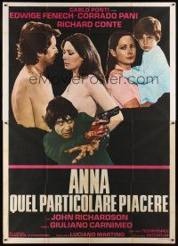 9f092 SECRETS OF A CALL GIRL Italian 2p '73 sexy naked Edwidge Fenech, Corrado Pani, Richard Conte