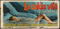 9f035 WARM LIFE Italian 39x110 '64 Florestan Vancini's La calda vita, full-length Catherine Spaak!