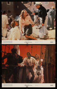 9g901 JEWEL OF THE NILE 2 color 11x14 stills '85 Michael Douglas, Kathleen Turner & Danny DeVito!