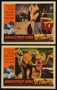 9g853 DRAGSTRIP GIRL 2 LCs '57 Hollywood's newest teen stars are car crazy, speed crazy & boy crazy!