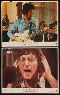 9g893 IMAGINE 2 LCs '88 cool images of former Beatle John Lennon recording in studio!