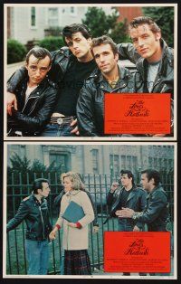 9g911 LORDS OF FLATBUSH 2 LCs R77 cool portrait of Fonzie, Rocky, & Perry as greasers in leather!