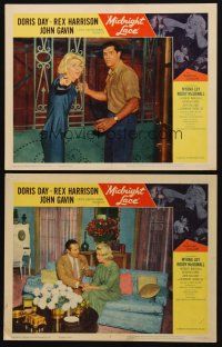 9g915 MIDNIGHT LACE 2 LCs '60 Rex Harrison, John Gavin, pretty Doris Day!