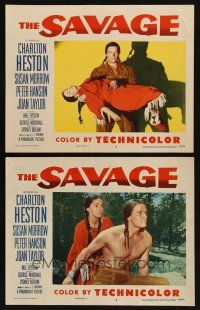 9g947 SAVAGE 2 LCs '52 Native American Charlton Heston, pretty Susan Morrow!