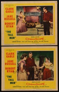 9g972 TALL MEN 2 LCs '55 Clark Gable, sexy Jane Russell, Raoul Walsh western!
